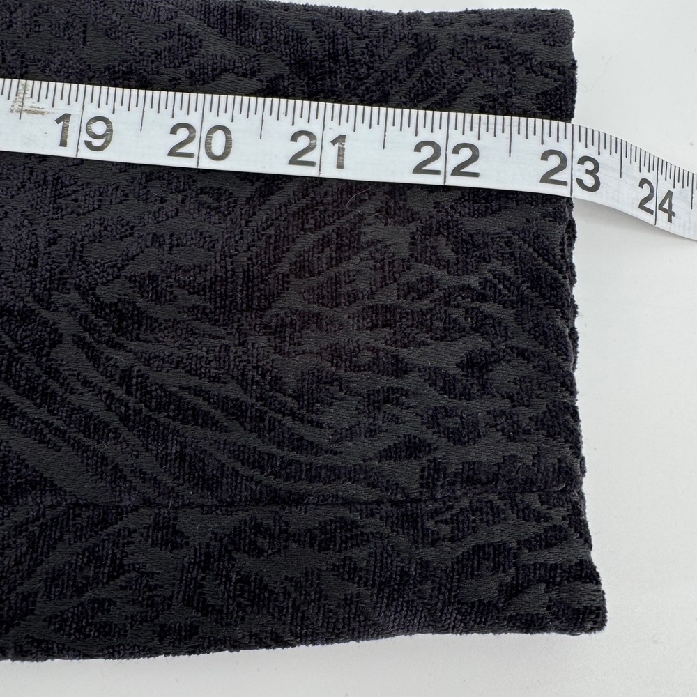 Chico's Black Velvet Animal Print Coat 1 M Whimsigoth Goth Witchy Dark Romantic - Picture 7 of 13